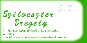 szilveszter dregely business card